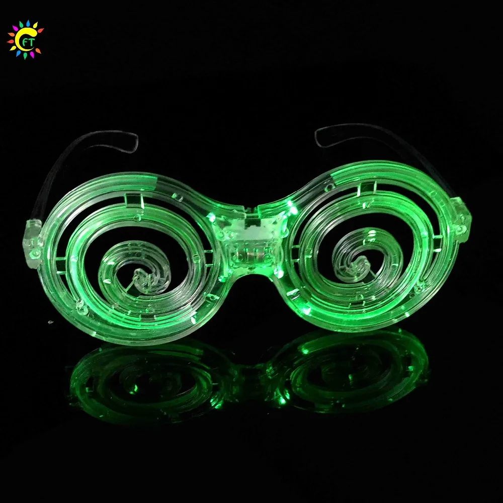 Colorful 2023 LED Light Up Mosquito Coil Glasses New Years Eve Adults Party Decoration