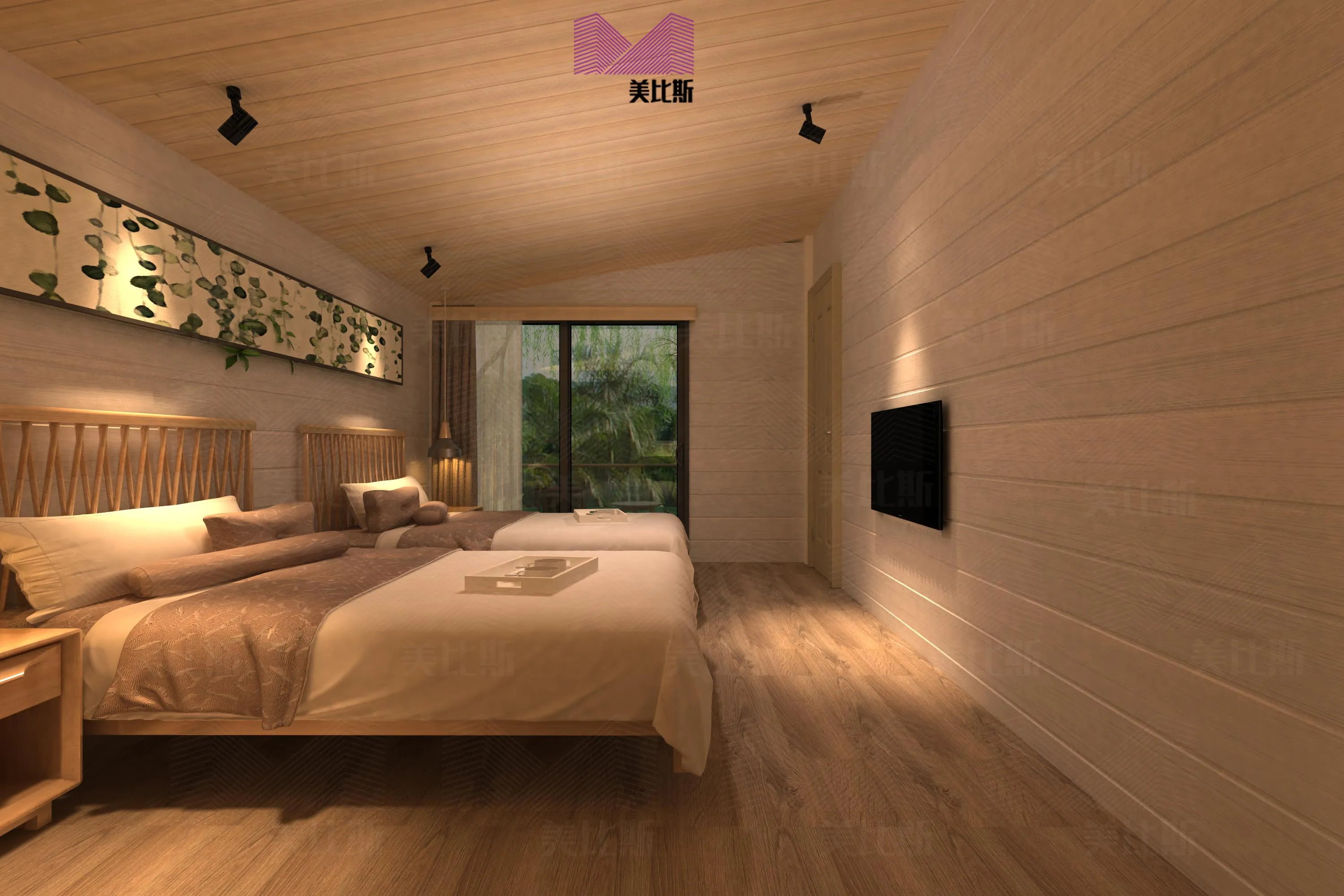 Prefab cottage Resort Log cabin 3 Bedroom Container Mobile Modern prefabricated house