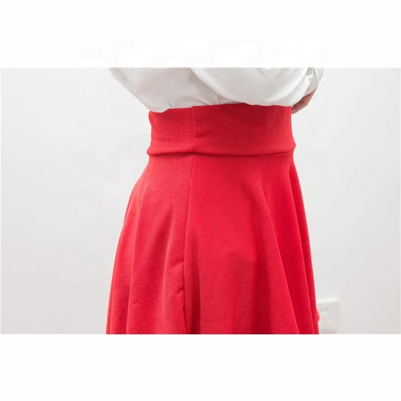 Милая женская мини-юбка в стиле преппи Однотонная легкая подходящая короткая юбка оптовая продажа с завода плиссированная OEM