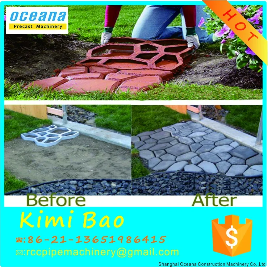 High quality DIY Mold to Cast Concrete Pavers/Stepping Stones for sell