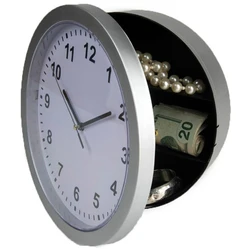 Wall Clock Hidden Secret Safe Container Box for Cash Money Jewelry Storage Security Safes