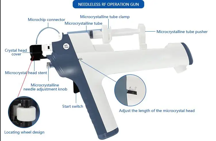 CE approved  EMS RF mesogun no needle mesotherapy gun
