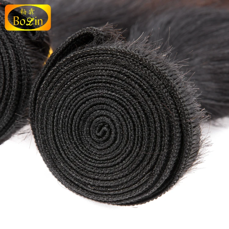 Qingdao Bolinhair hot sale 8A grade ombre hair weaves 1b/4#/27# color straight hair weft