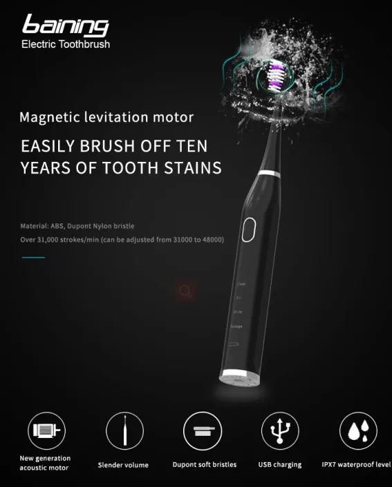 HONGLONG Sonic Electric Tooth Brush Family Customized Logo Replaceable Ultrasonic Vibration Toothbrushes