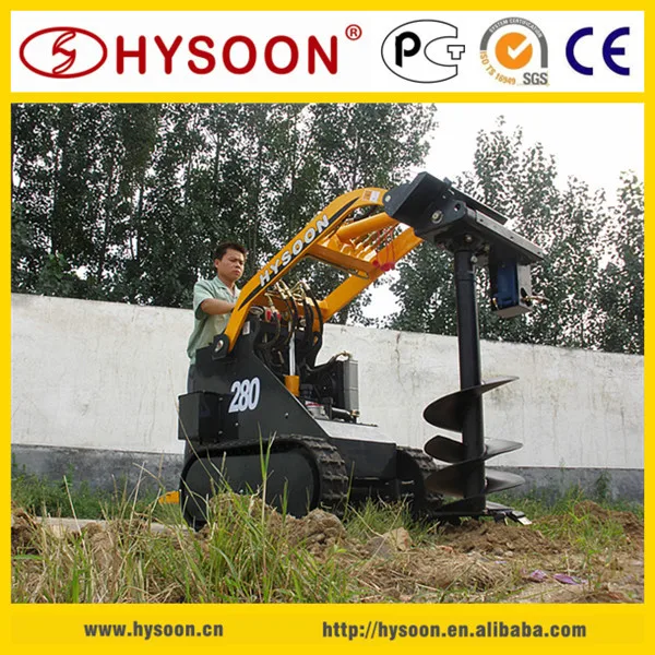 famous Hysoon HY280 small skid steer bucket loader
