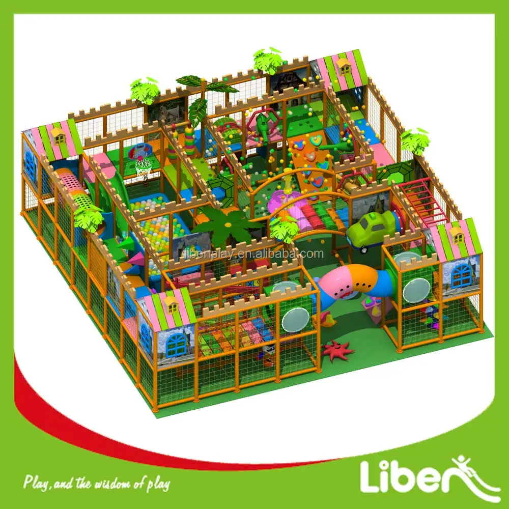 
Children Plastic Indoor Soft Play Area for Birthday Party 