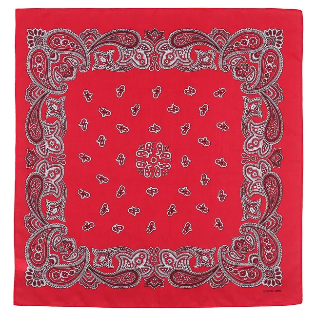 
Wholesale Cheap promotion gift multi 100% cotton fabric square in stock paisley bandana 