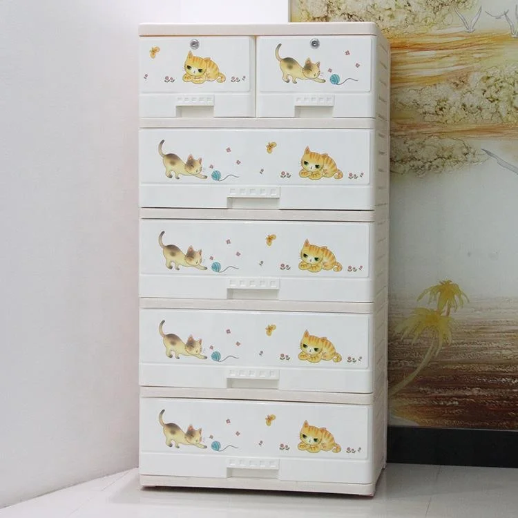 4 слоя пластиковый шкаф для хранения с замки и колеса