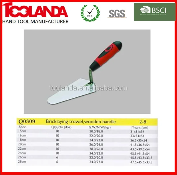 names of construction tools with TPR handle