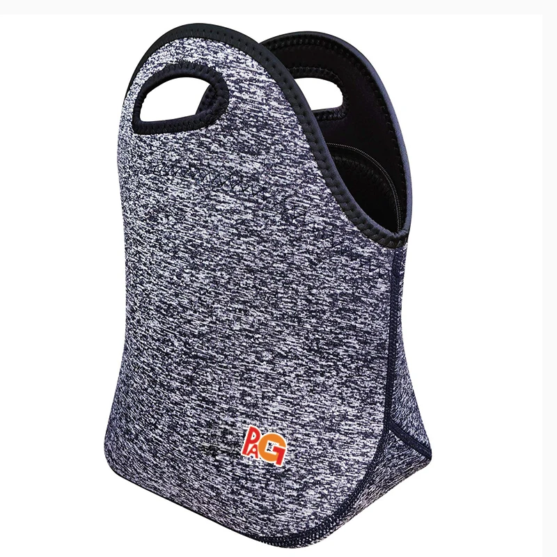 Sublimation Neoprene insulated lunch tote bag