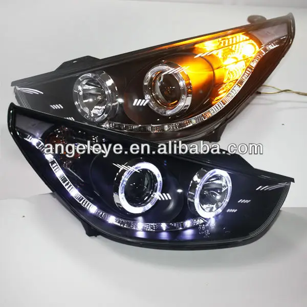 для hyundai тусоне ix35 привело фар глаза ангела v2 типа