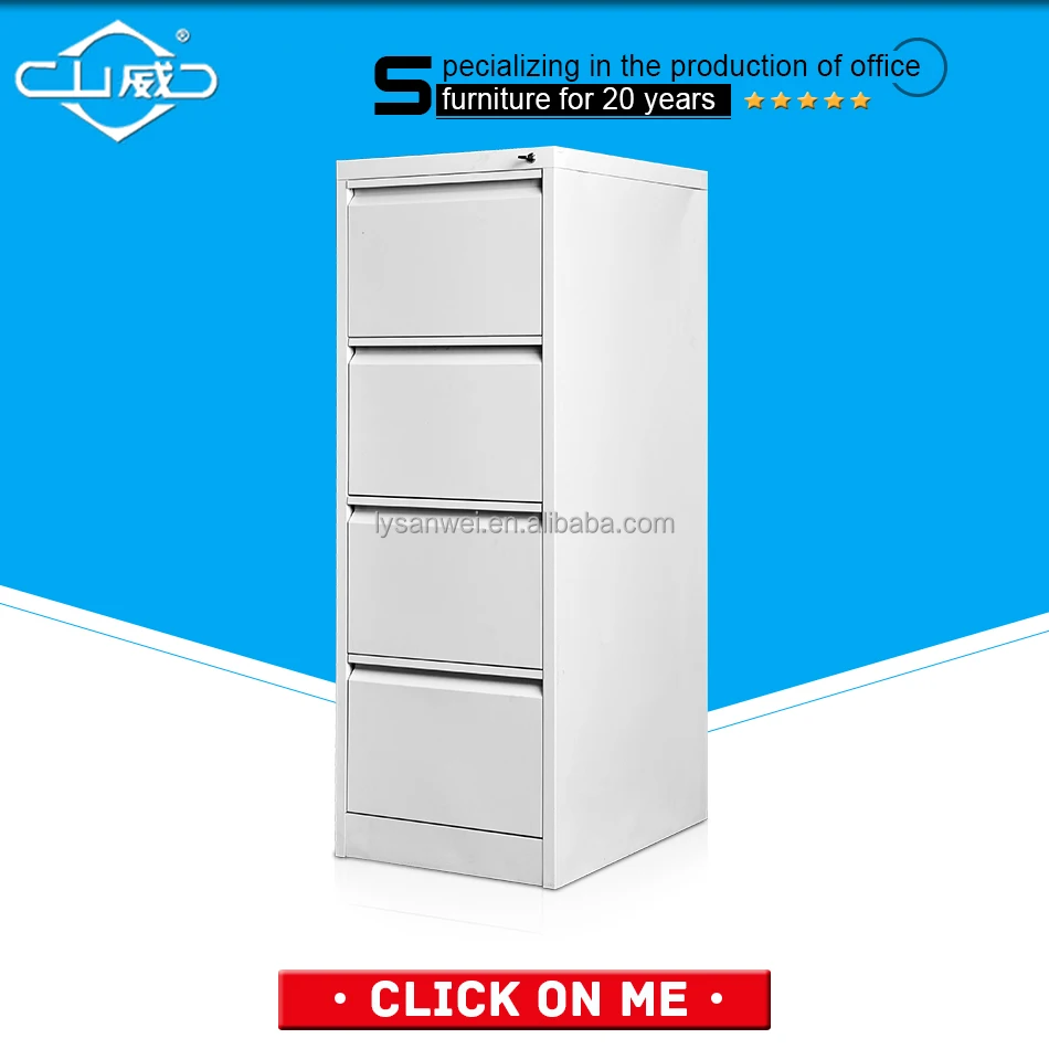 wide steel drawer metal vertical filing cabinet