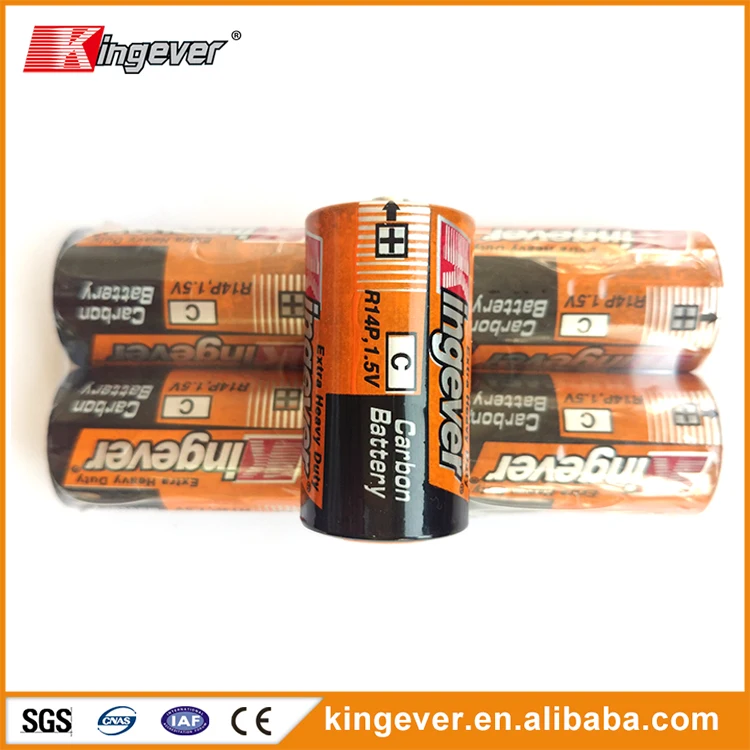 high duty sub um2 size 1.5v dry cell c r14 alkaline battery