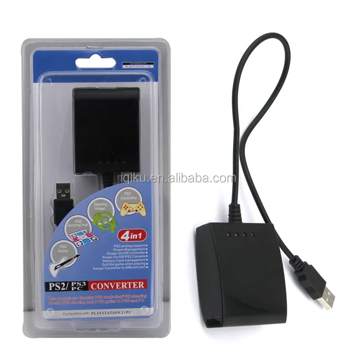 
New USB Adapter Converter Cable For PC/PS2/PS3 Accessories 