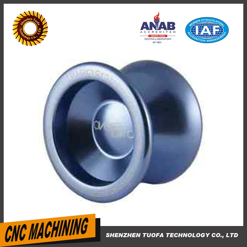 Yoyo CNC machining anodized 6061 aluminum metal yoyo parts