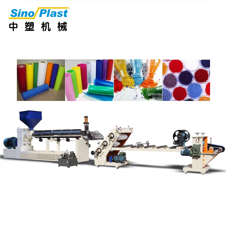 SINOPLAST 100KW Single Position Rewinder PS Sheet Extrusion Machine Auto Plastic Sheet Extruder