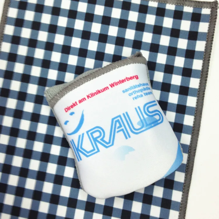 Square Composite Towel Customized Printing Pattern Computer Screen Digital Product Cleaning Cloth Microfiber Eyeglass Cloth