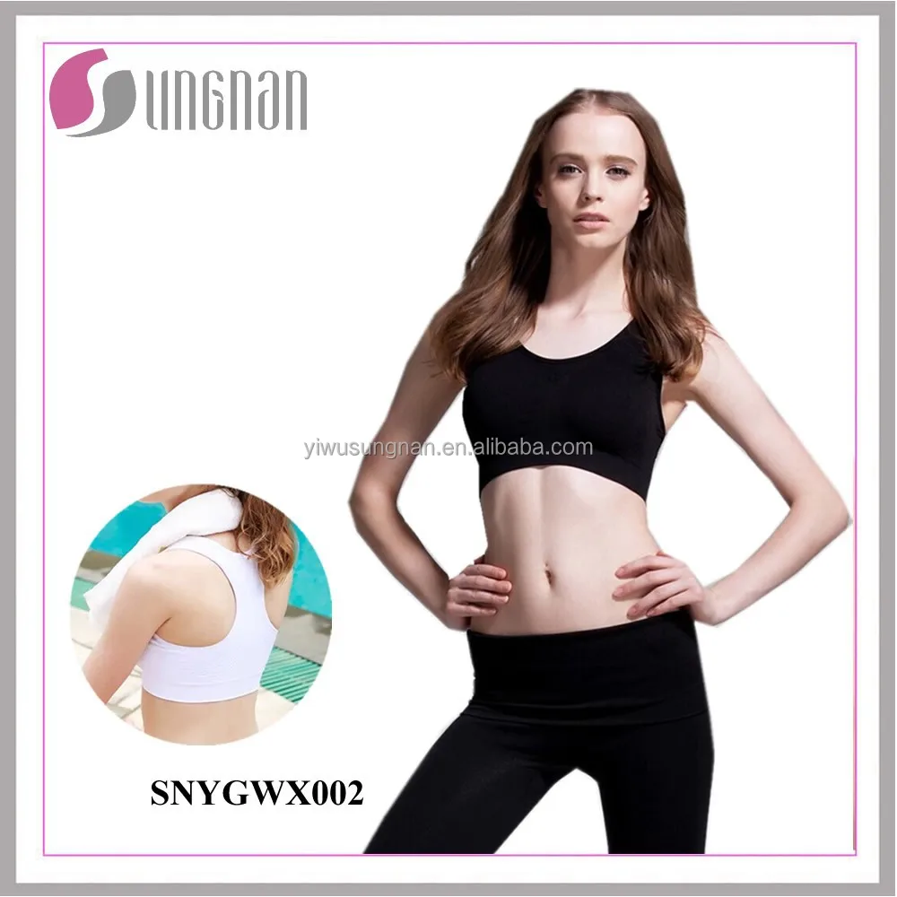 New Design Thin Models Wireless Yoga Sleep Running Shockproof Gather Sports Bra