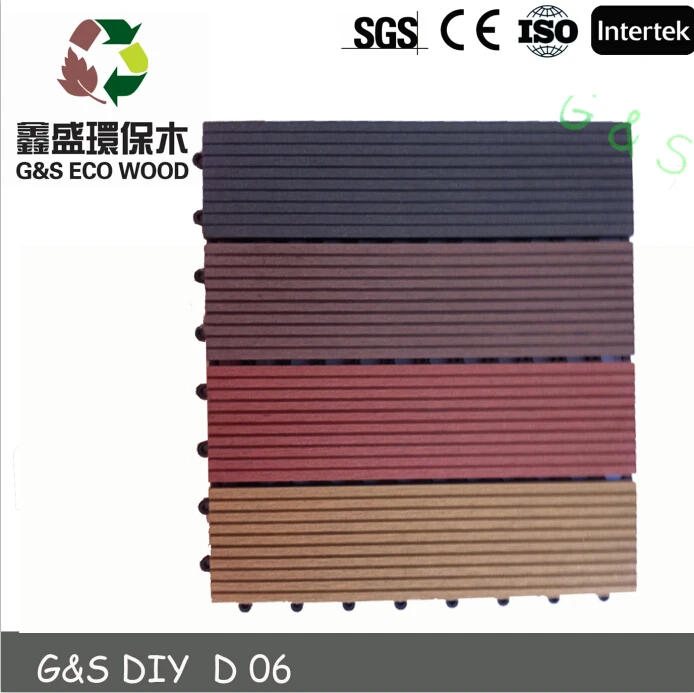 snap together wpc diy flooring tile for garden border and porch