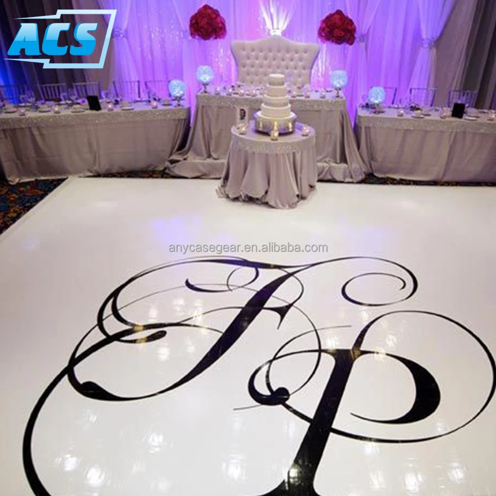 2020 new products high gloss dance floors /bright white white vinyl flooring portable dance floor