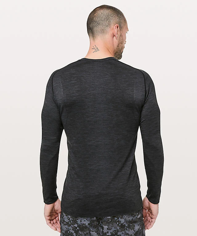 2019 Quality Chinese Products Elastic Mens T-Shirt O-Neck Seamless Venting Long Sleeve Men Top For Male Cotton Fitness T shirt