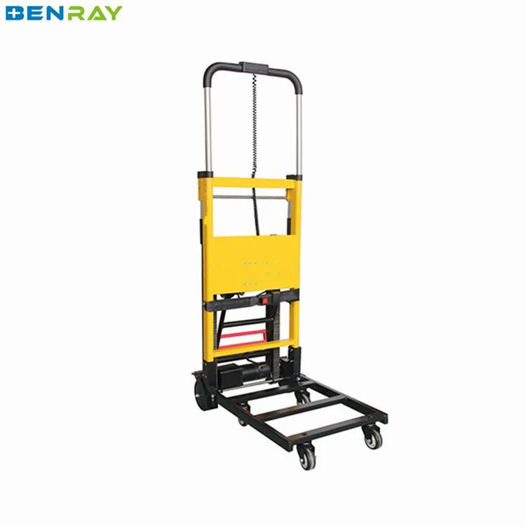 BR-SC003B Powered Electric Stair Climbing Trolley Hand Folding Cart Climb Stairs Luggage Cart For Heavy Cargo