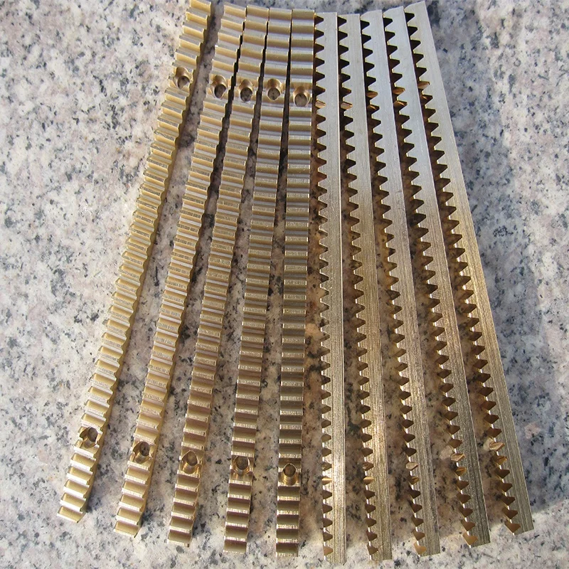 
High precision custom brass rack and pinion gears from Wenling Junhong Gear Rack Factory 