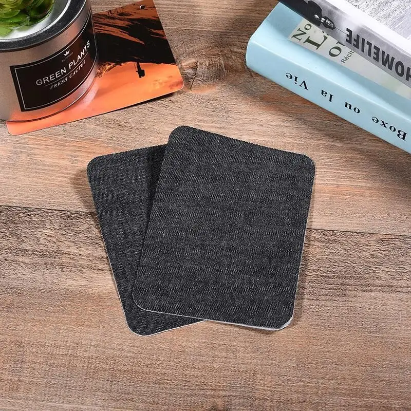 
Denim Patches Heat Transfers Iron On Sew On Repair Jeans Elbow Knee Back Patch For Clothes Stickers Decorative Appliques 