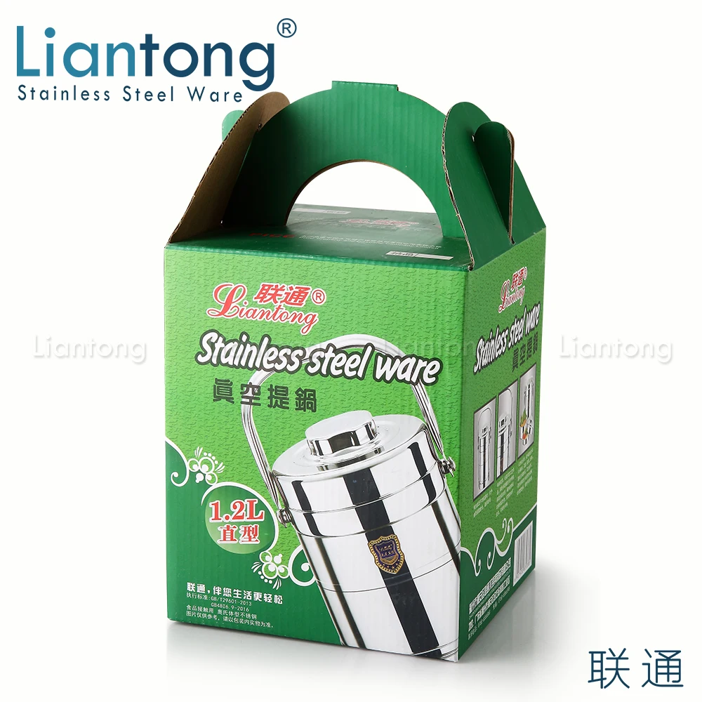  Liantong 1.2L 1.4L 1.6L 1.8L 2.0L термос из нержавеющей стали с изоляцией термальные пищевых контейнеров бенто ланч бокс Перевозчик