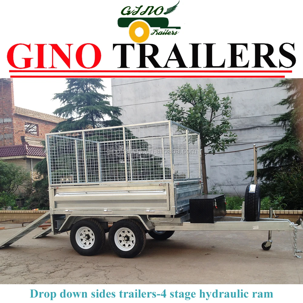 
10*6 hydraulic tipper with 3.5ton loading 4x4 utility trailer 
