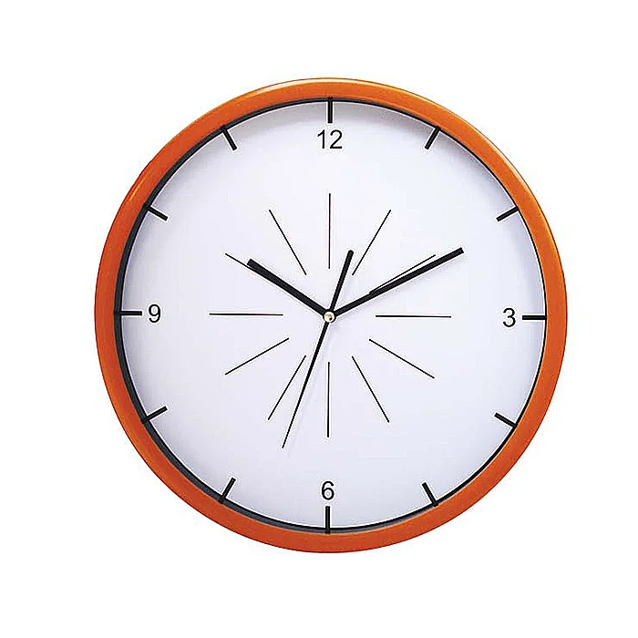 factory price different color plastic wall clock with customized logo
