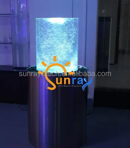
2019 NEW H100cm Floor-standing LED Vortex tornado Bubble water fountain Fengshui Fountain 