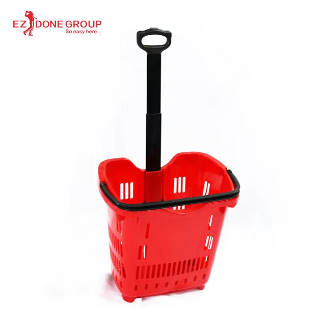 
New food level PP material customized supermarket equipment supermarket shopping basket 