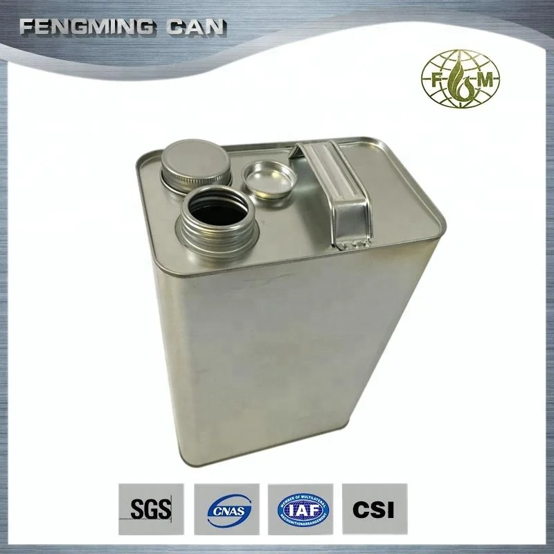 Petrol Use and Metal Material Jerry Cans 4L metal paint cans for motor oil packaging
