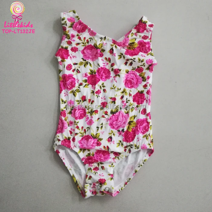 Cotton Spandex Black And White Stripes Children Dance Wear Sleeveless Leotards Classic Tank Gymnastics Leotard