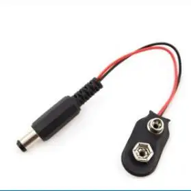 9v 6F22 / 6LR61 I type T type Battery Snap with 5.5*2.1mm DC Male Plug or Female Plug