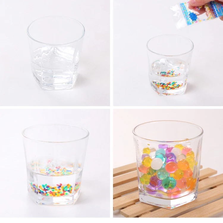 Water Gel Beads Eco-friendly  Crystal Soil For  Garden Decoration hydroponic plant