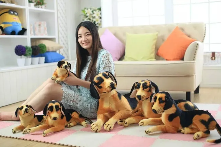 cute soft cuddly large realistic dog stuffed animals plush toy for sale