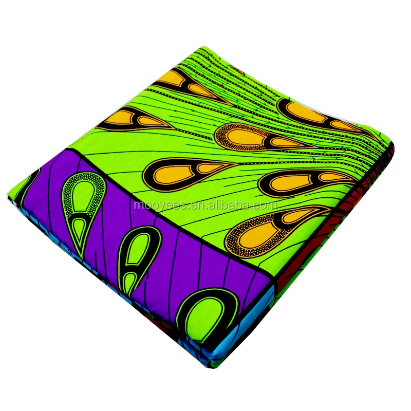 Африканский воск, новый дизайн, 100% хлопковая восковая ткань с принтом, 6 ярдов трикотажной ткани