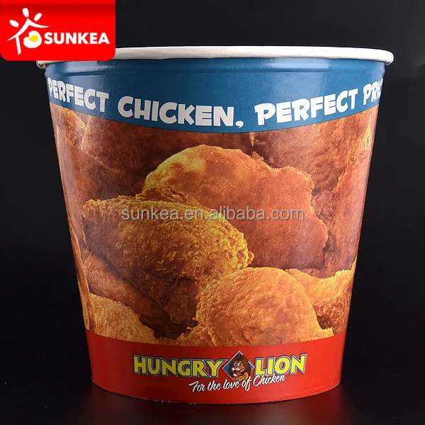 Sunkea factory price 170 oz High capacity fast food fried chicken bucket