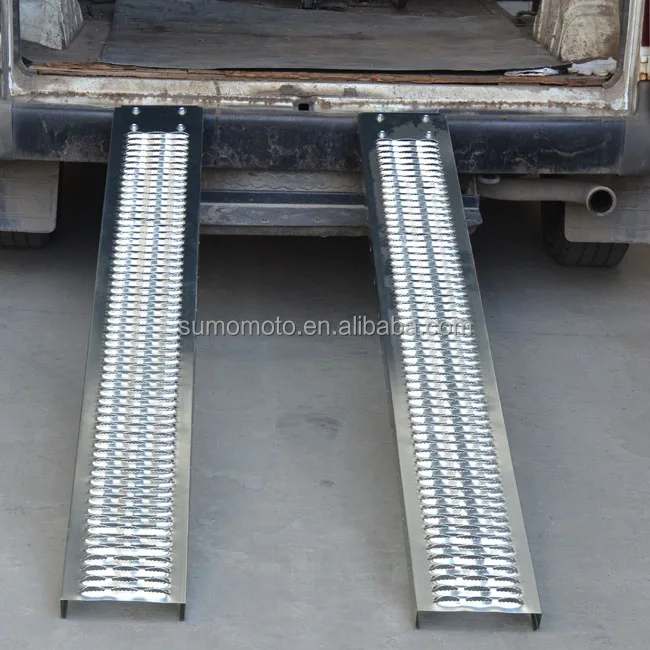 unfolded steel ATV motorcycle loading ramp ST-RAMP-2