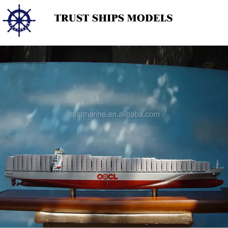 Resin Craft 30cm Small Miniature Model Container Ship