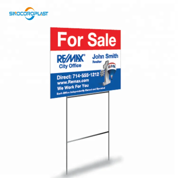 PP Custom  Flute Sheet With Print Corflute Plastic Sheet advertising sign