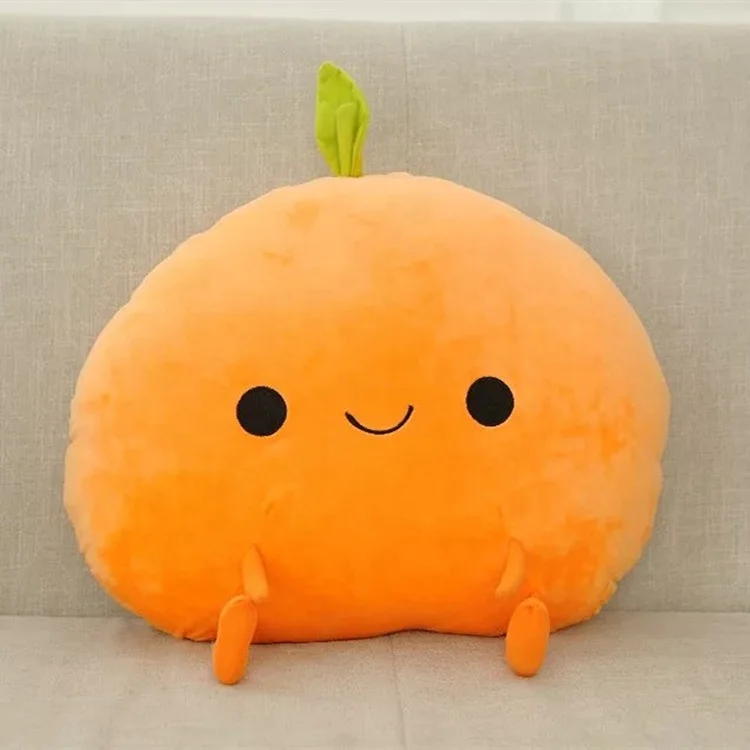 
wholesale licensed plush orange fruit kids toys mango 