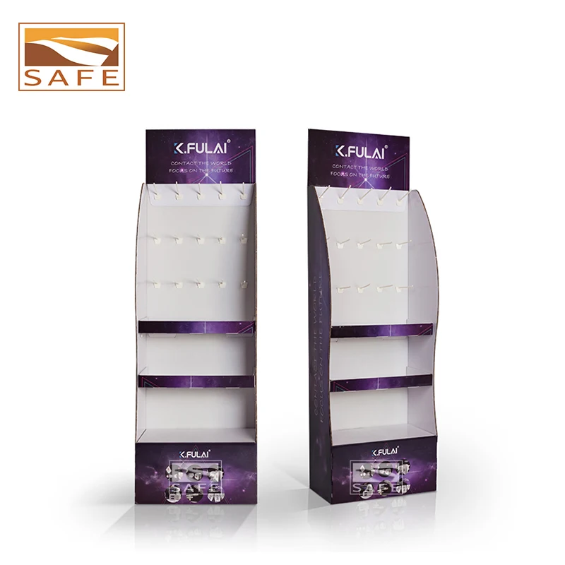 Custom printing  hooks display, hair extensions display