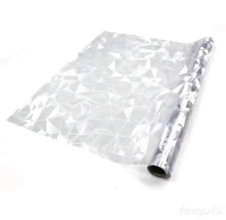 17.5'X78.7' 3D Design Glass Reflective Static Films Pvc Decorative Window Film