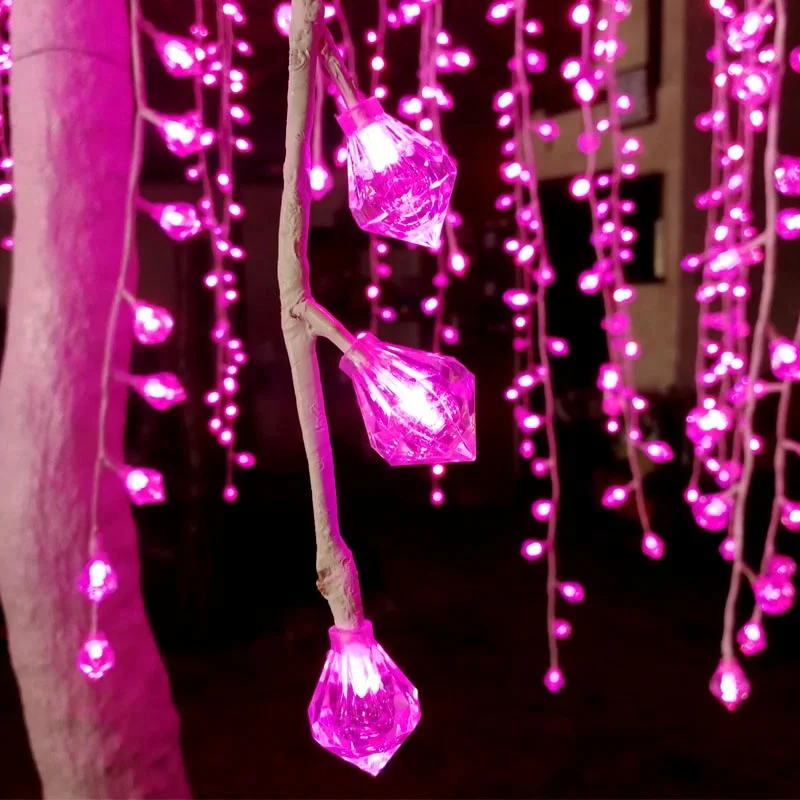 Wholesale Professional landscape artificial RGB color changing led weeping willow tree light