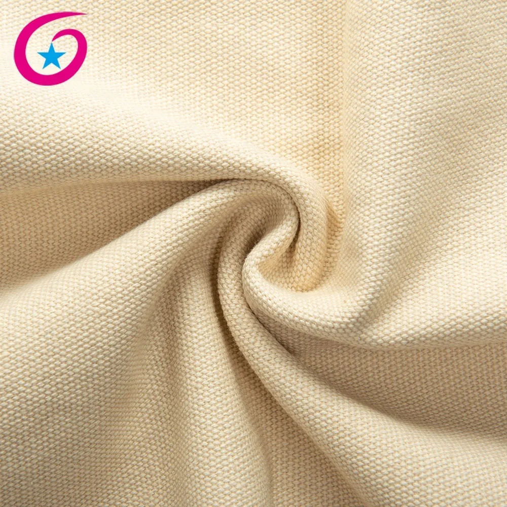 Guangzhou plain 16oz dye canvas 100% cotton fabric for shopping bag