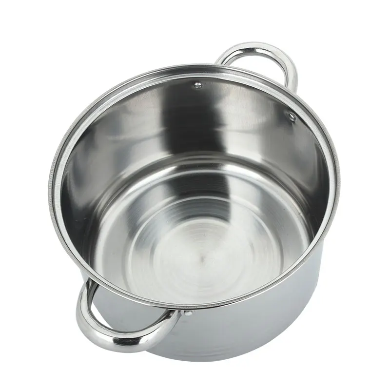 
Eco-Friendly Stainless Steel Steamer Pot Insert Three Layer Steamer Pot With Glass Lid Kitchen Steamer Pot 