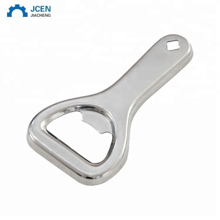 Custom stainless steel brush round bottle opener